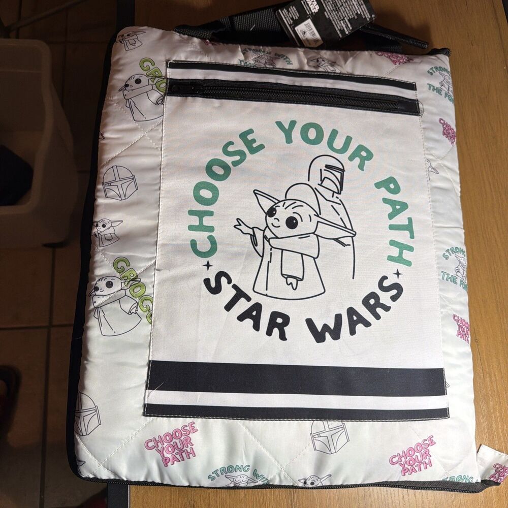 Star Wars Disney Parks Choose your Path Reversible Picnic Blanket Tote NWT